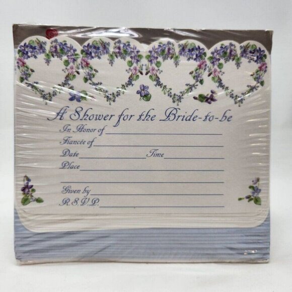 Bridal Shower Invitation 8-Pack A Shower for the Bride-To-Be Made in USA - Picture 1 of 2